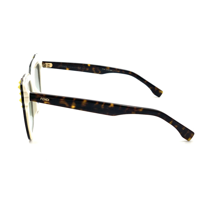 Ff 0260-s C9K-EQ HAVANA WHITE Marrone Celluloid Occhiali Sole