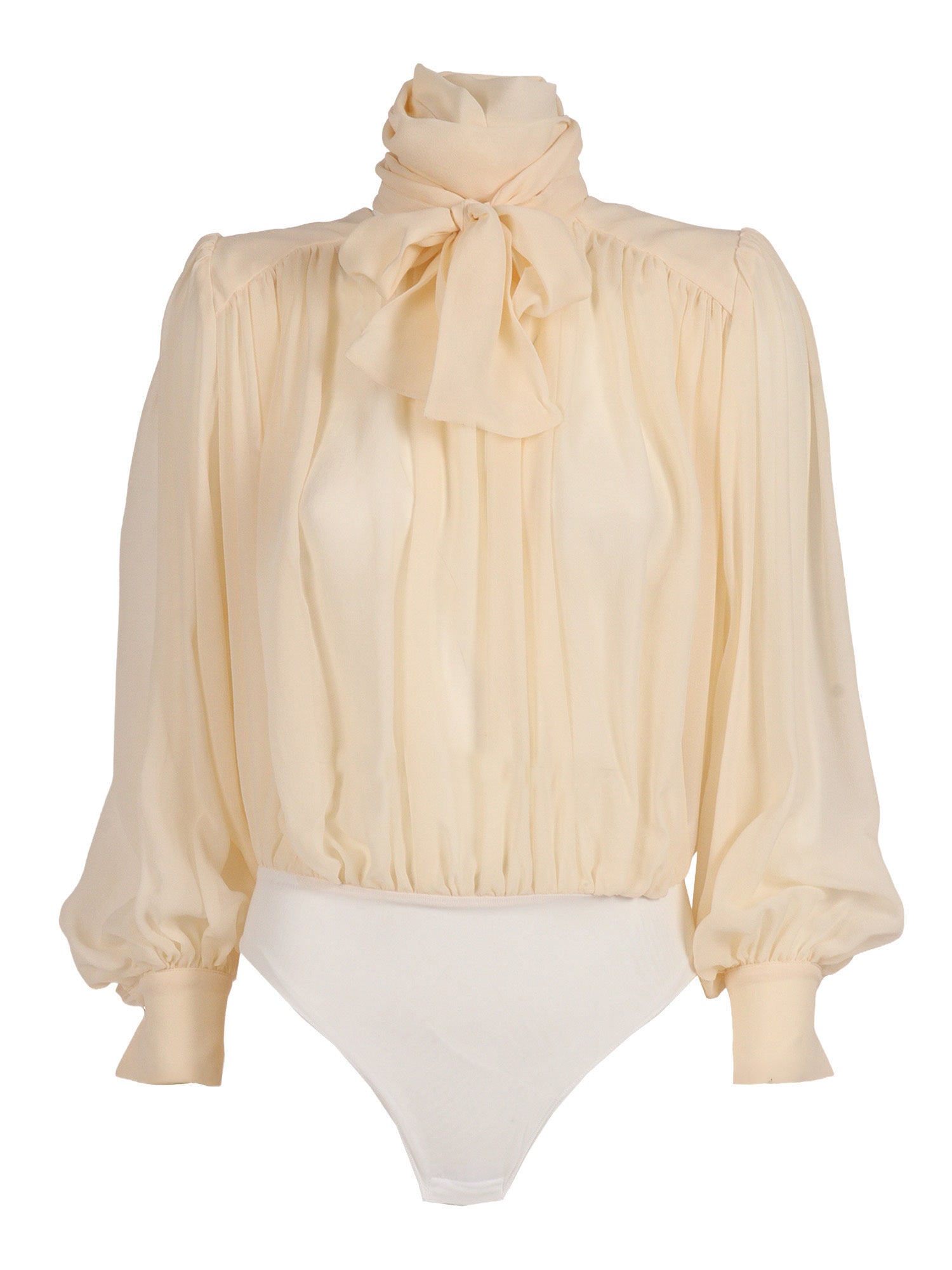 BODY SHIRT Beige Silk
