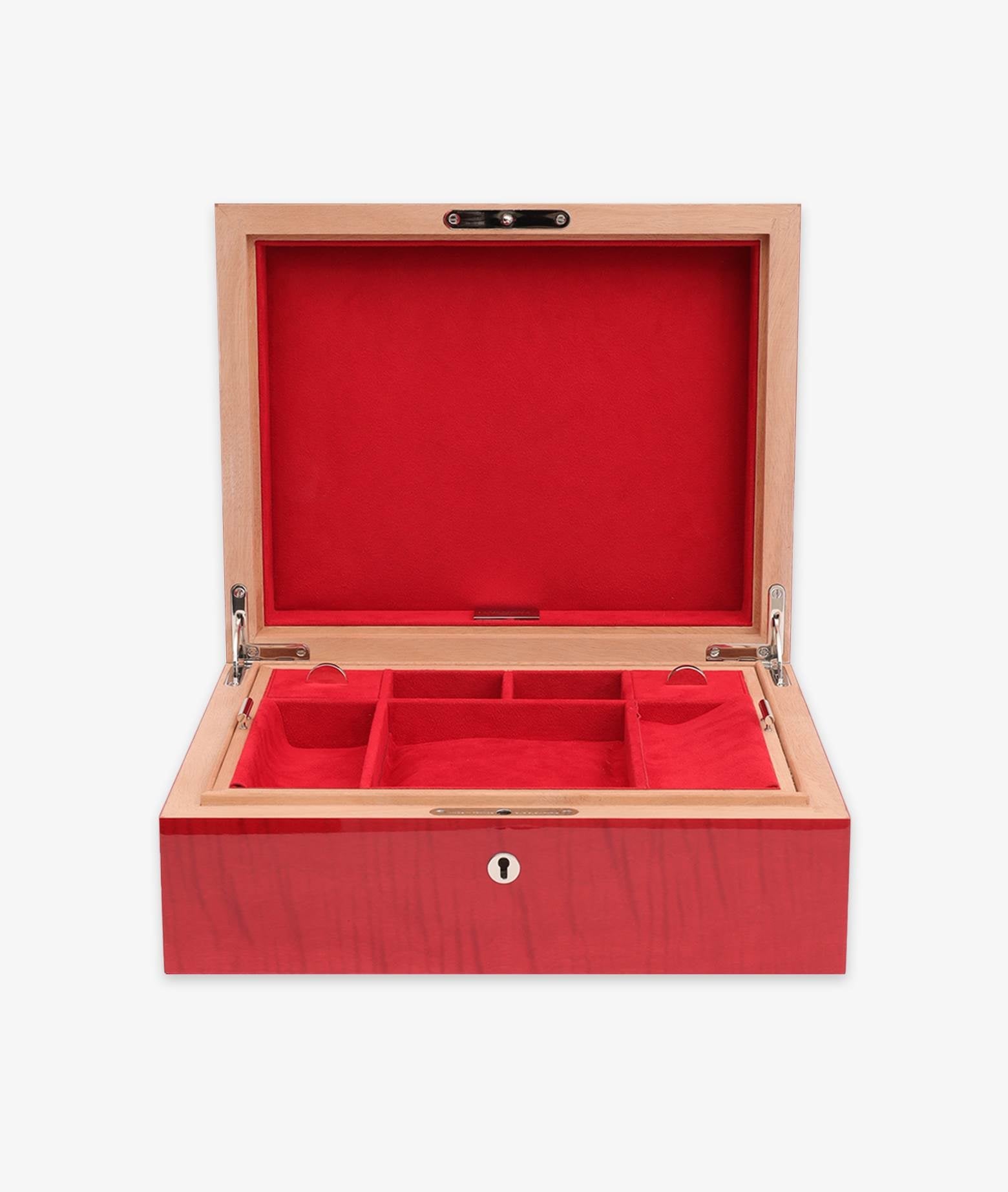 Jewel Box Bahia Red Jewelry Case