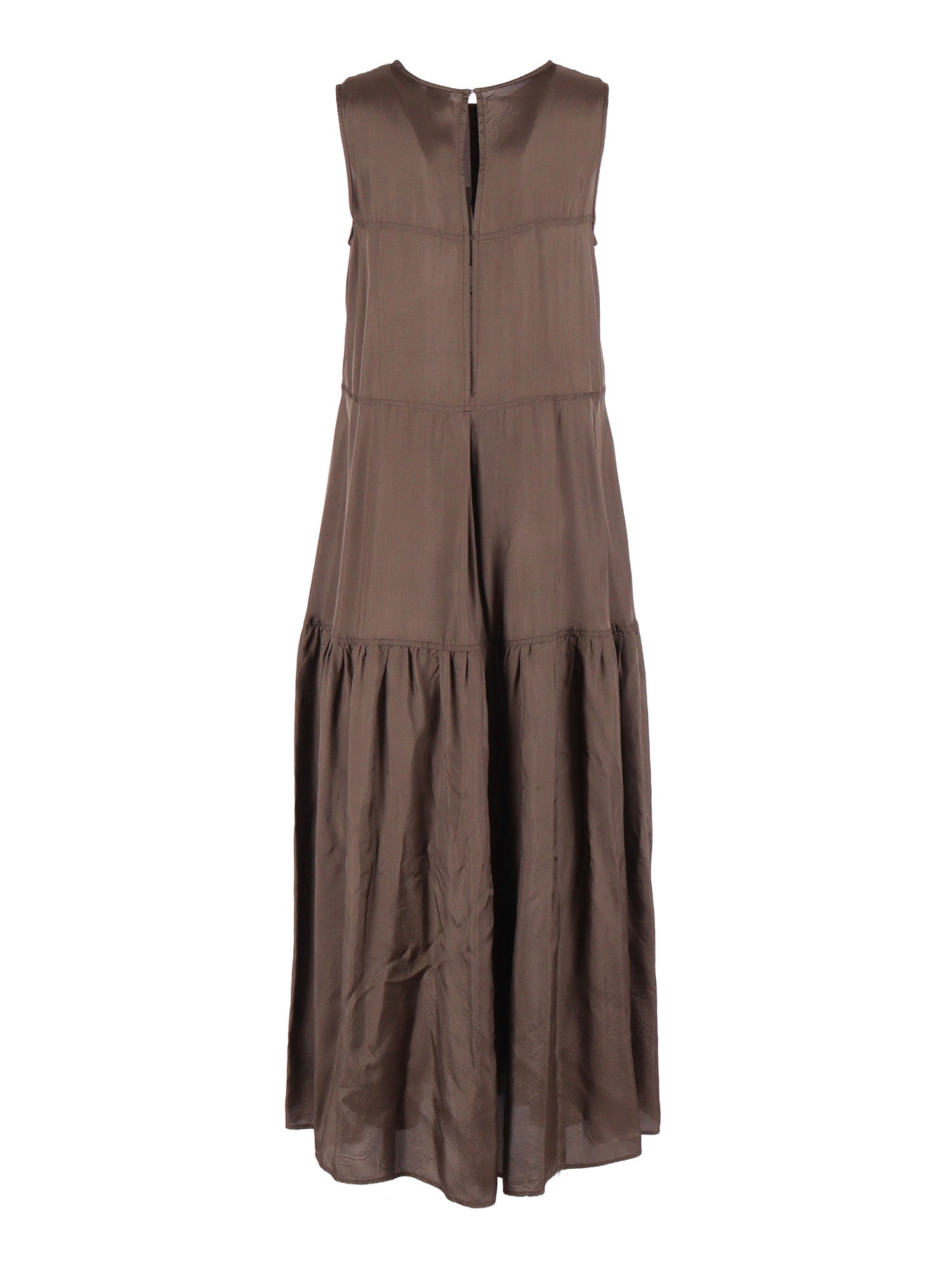 DRESS Brown Viscose Long