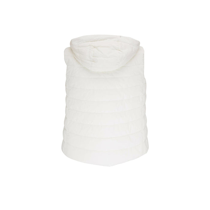 Herno Ultralight Hooded Reversible Vest White Polyamide