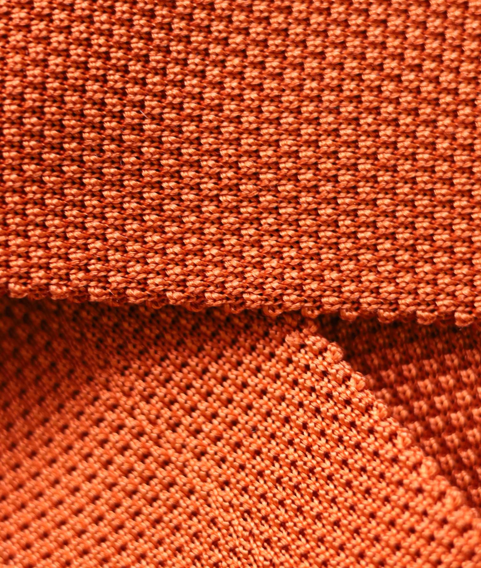 Silk Tricot Tie Darkgoldenrod Knitted