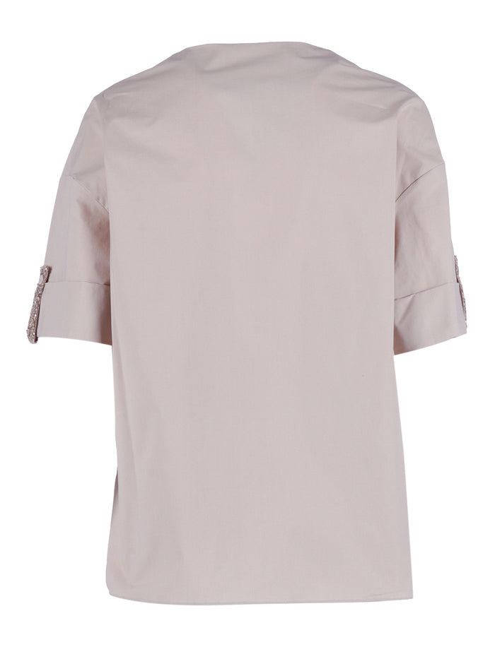 T-Shirt Multicolor Cotton Elastane Short Sleeves