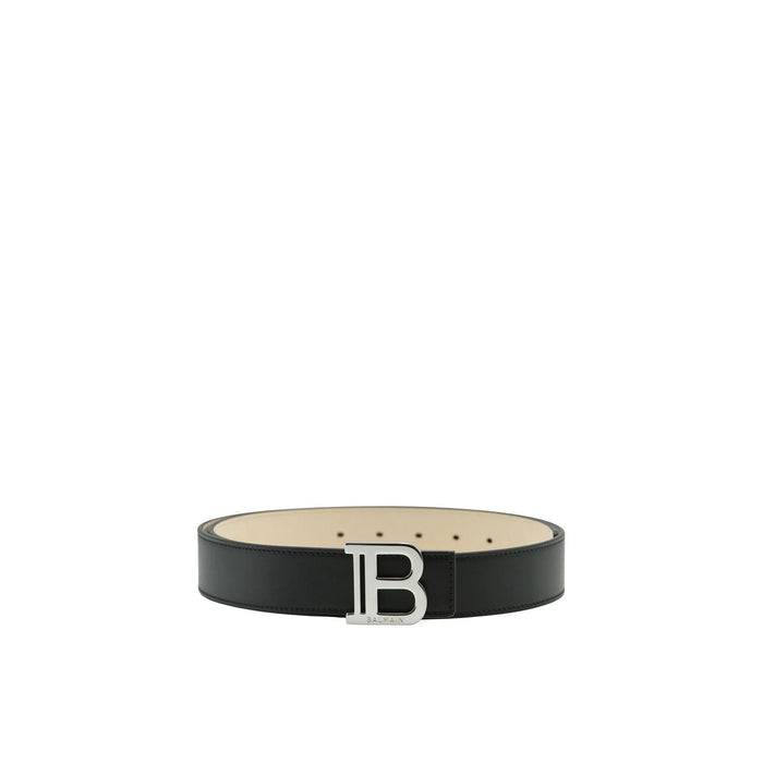 Balmain Leather Belt Black Calf