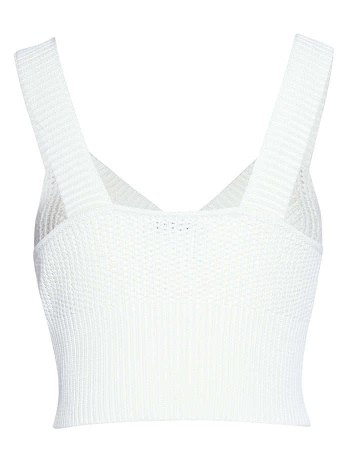 Withe perforated top White Cotton
