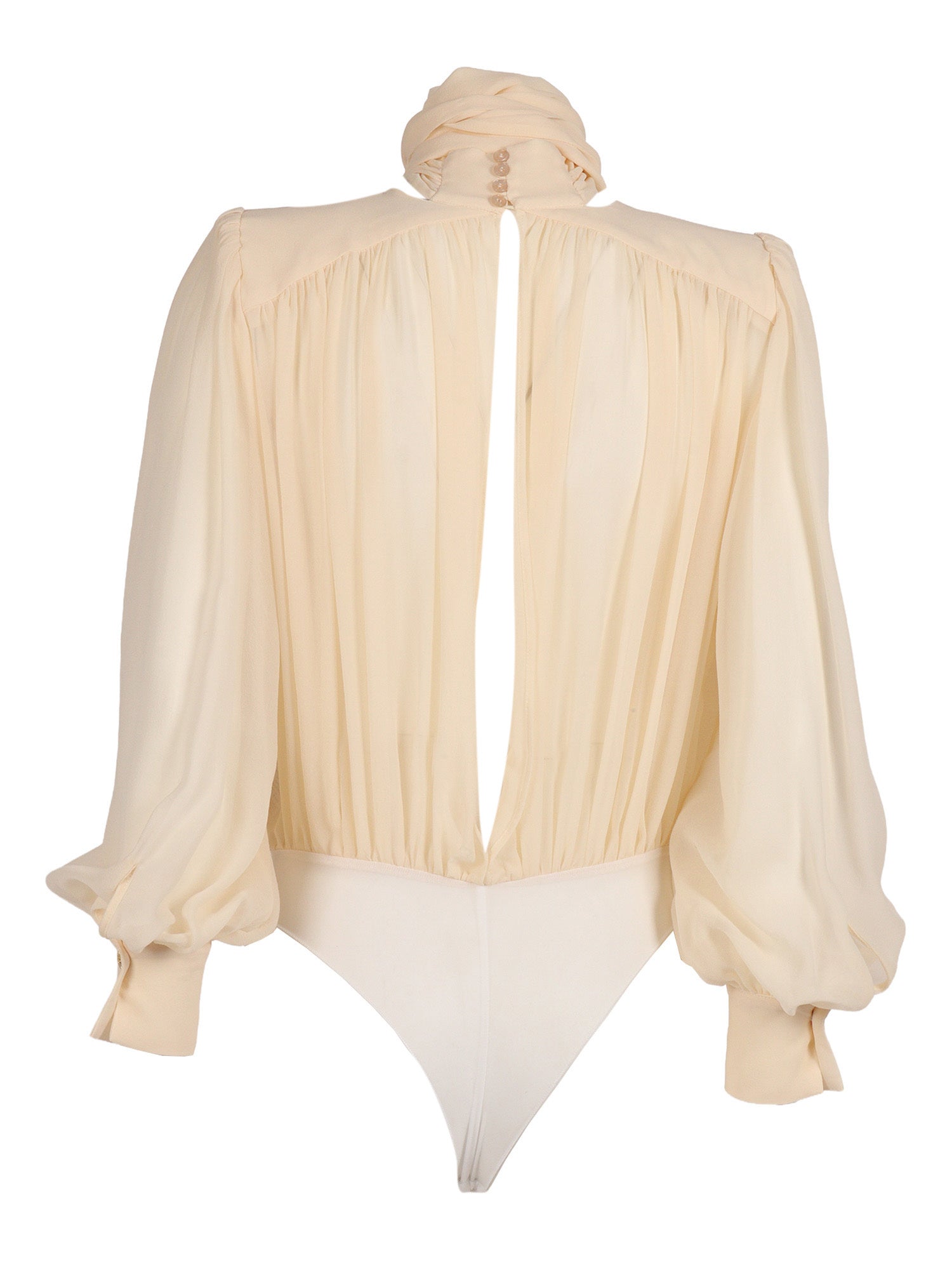 BODY SHIRT Beige Silk
