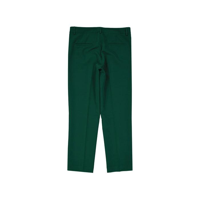 Blanca Vita Cropped Tailored Trousers Green Elastane Polyester