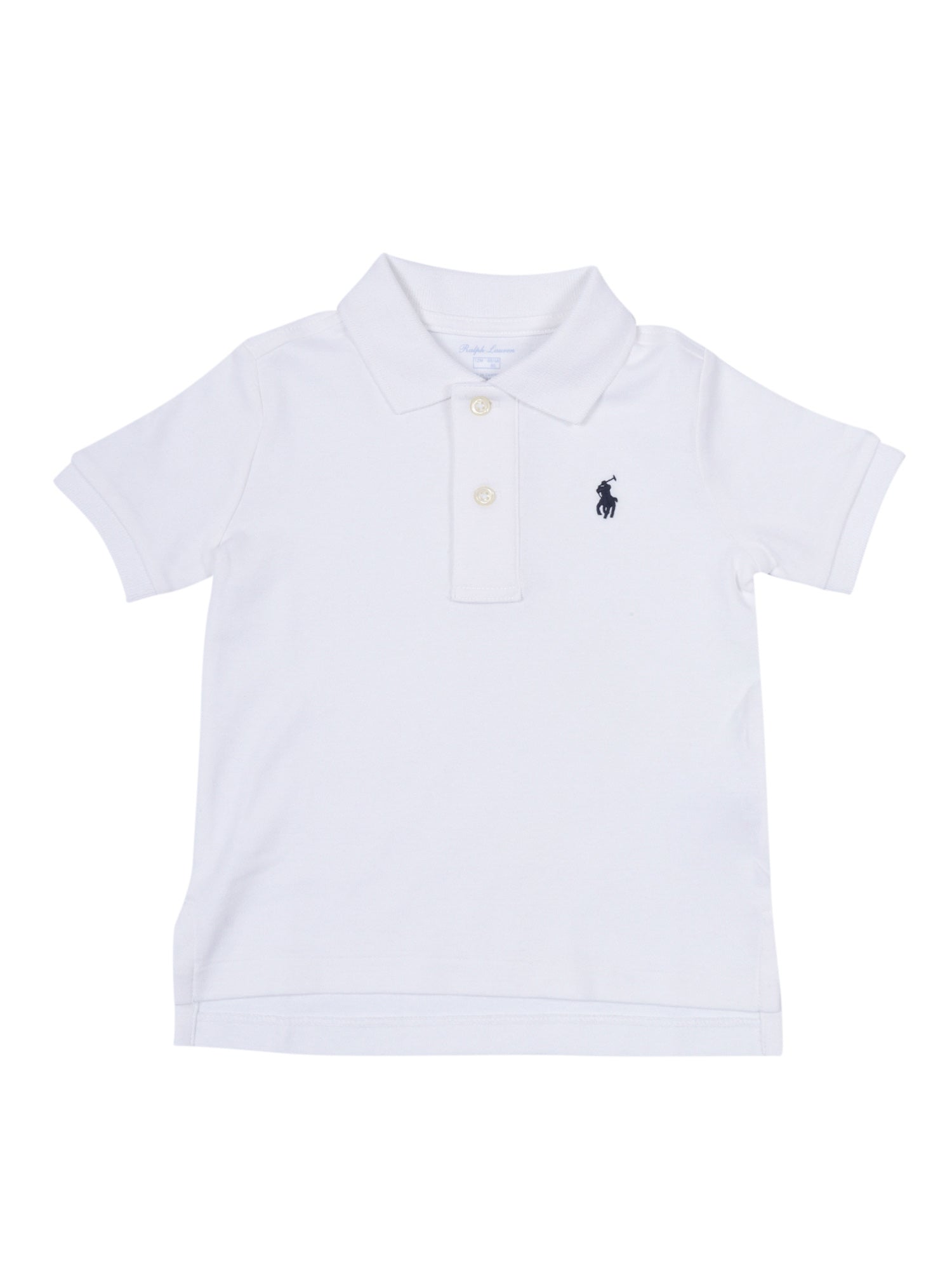 Boy Polo-Tops-Knit White Cotton Top