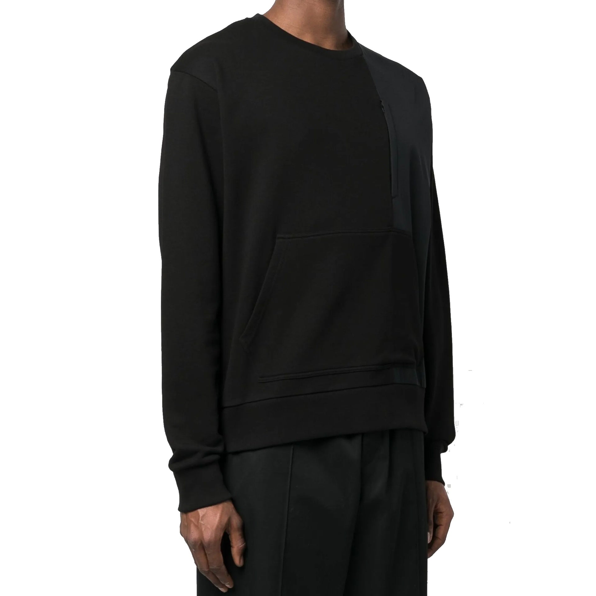 Herno Panelled-Design Sweatshirt Black Cotton