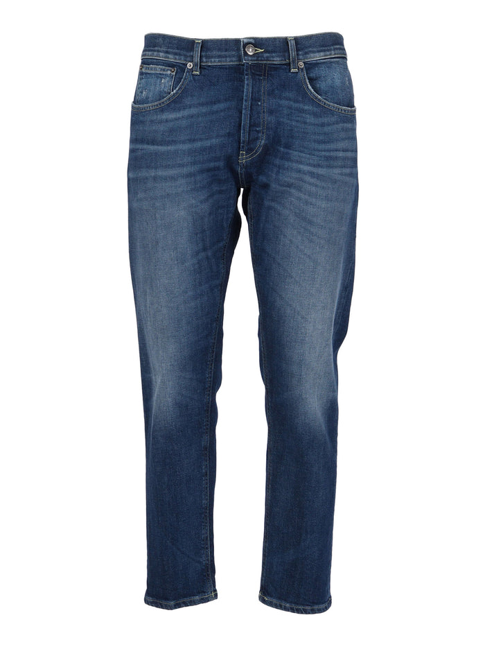 Dian Pants Blue Cotton Elastane Jean