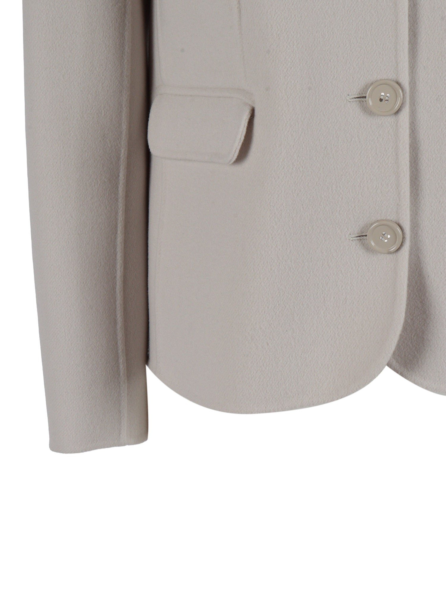 JACKET Grey Virgin Wool Lining Silk