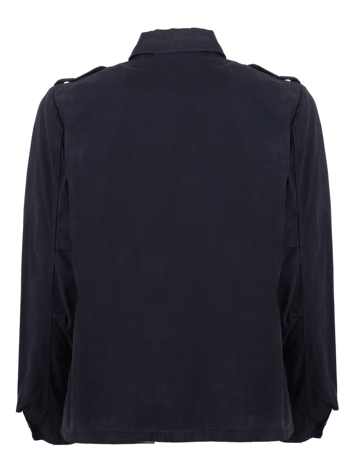 Man Shirt Blue Cotton
