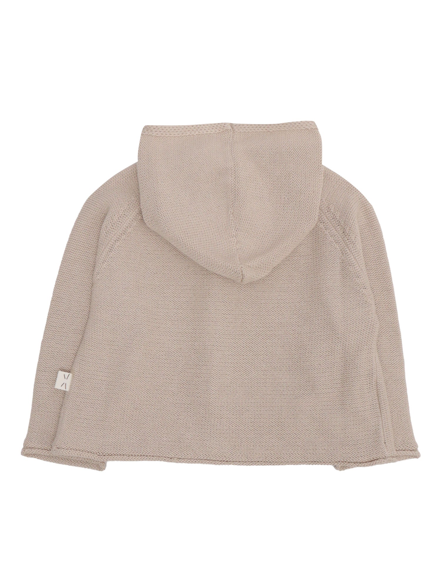 Knitted sweater for girls Brown Cotton Crewneck