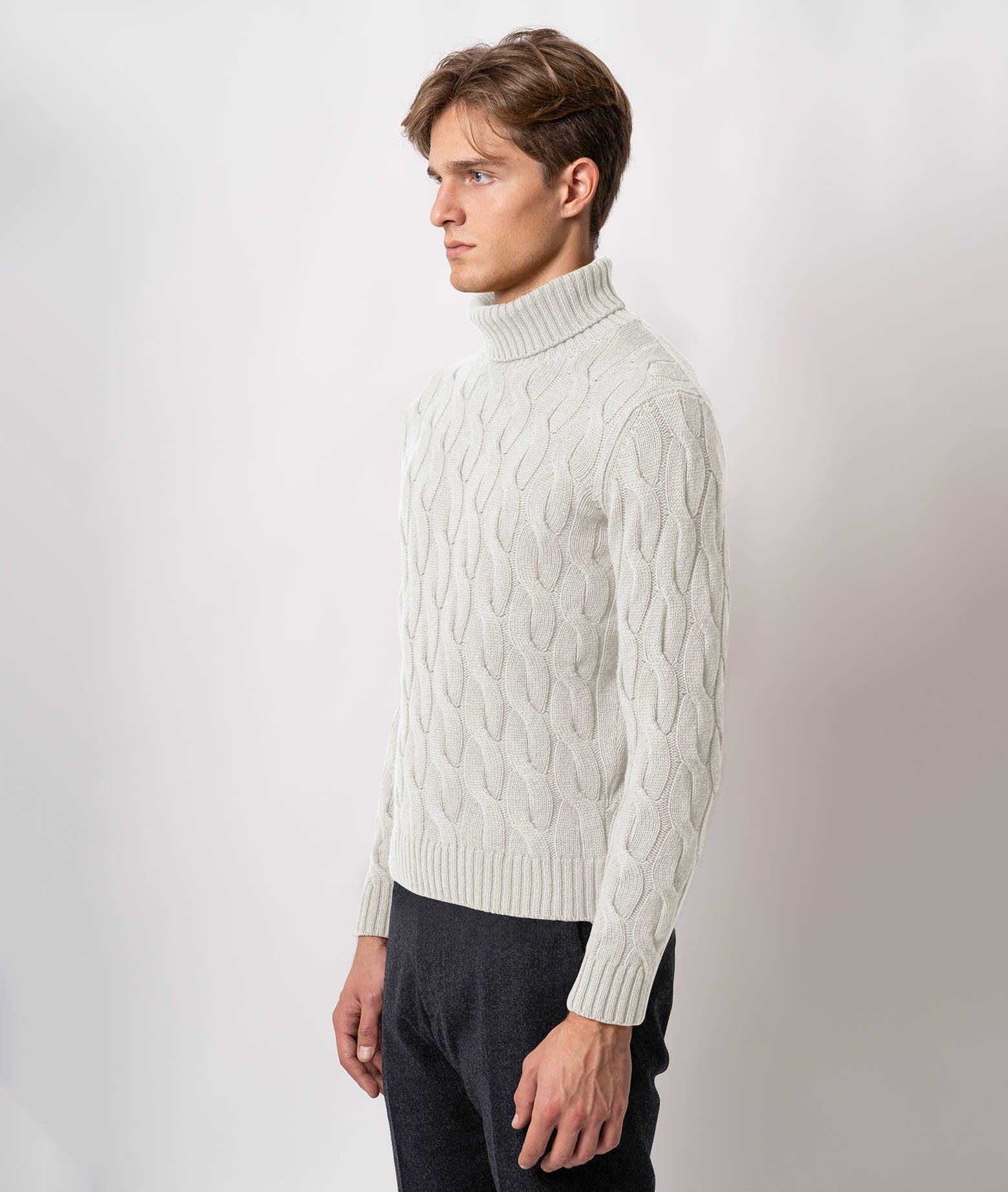 Turtleneck Cashmere Sweater Lapponia Blue Maglieria Dis/lav Pesante