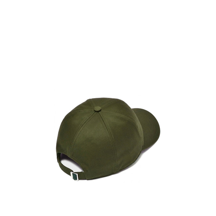 Herno Cotton Logo Baseball Cap Green