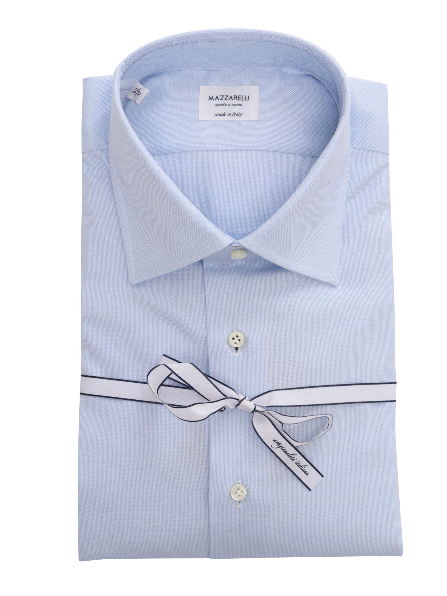 Slim Fit Shirt Light Blue Cotton