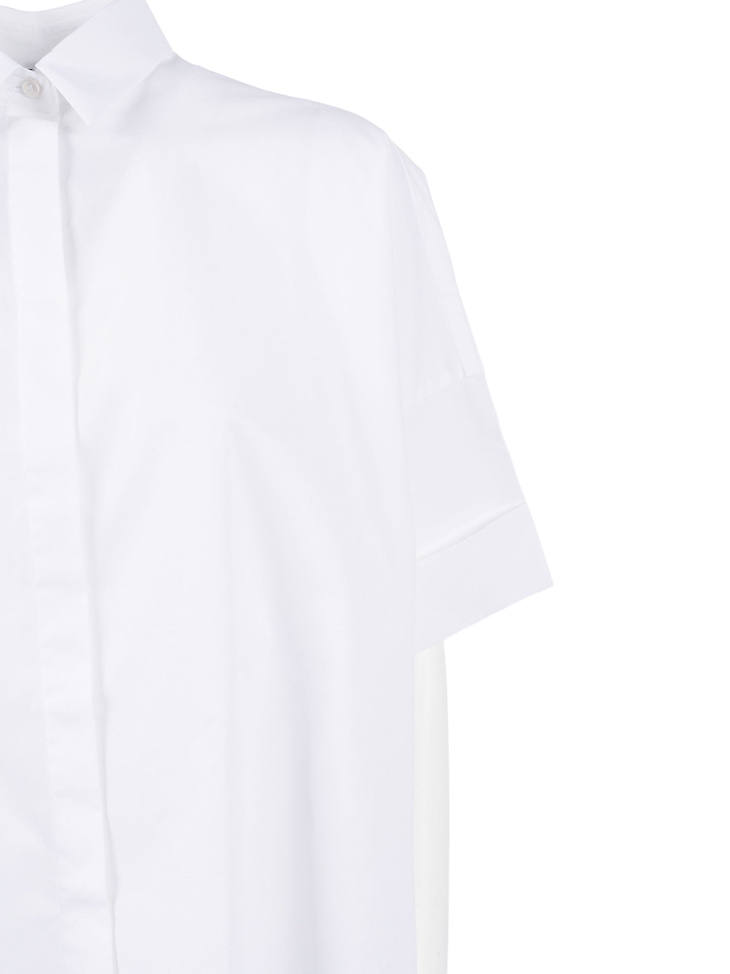 3-4 SLEEVE SHIRT White Cotton Elastane