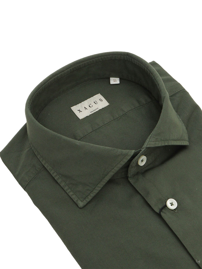 SHIRT 742ML Green Cotton