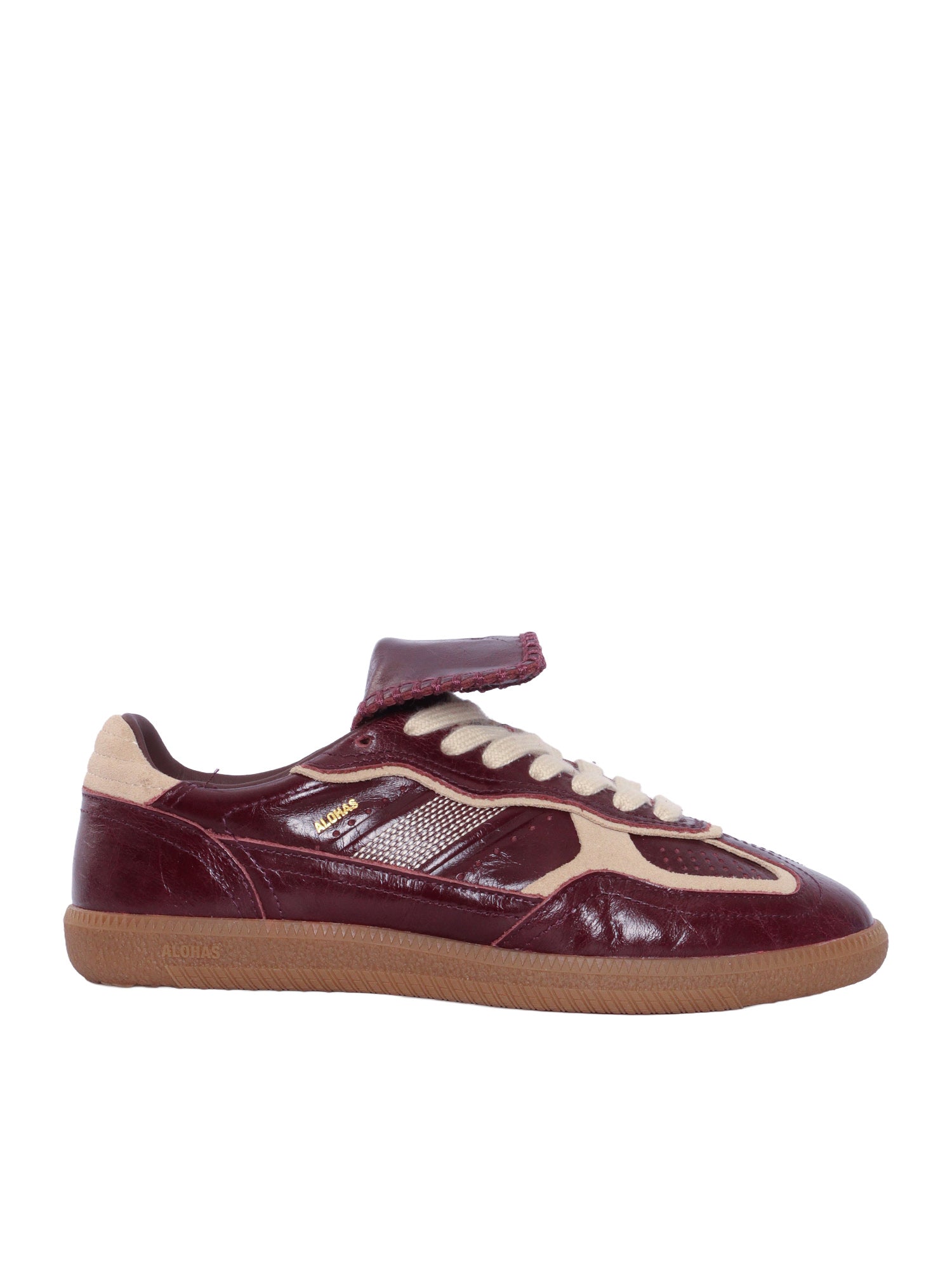Tb.490 Club Patent Deep Burgundy Leather Sneakers Altezza tacco 2 cm Red