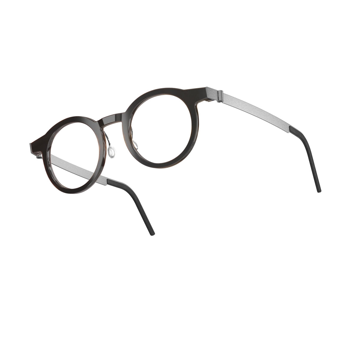 Lindberg Buffalo Horn 1846 H20 10 Marrone Scuro Silver Horn/ Titanium Occhiali Da Vista