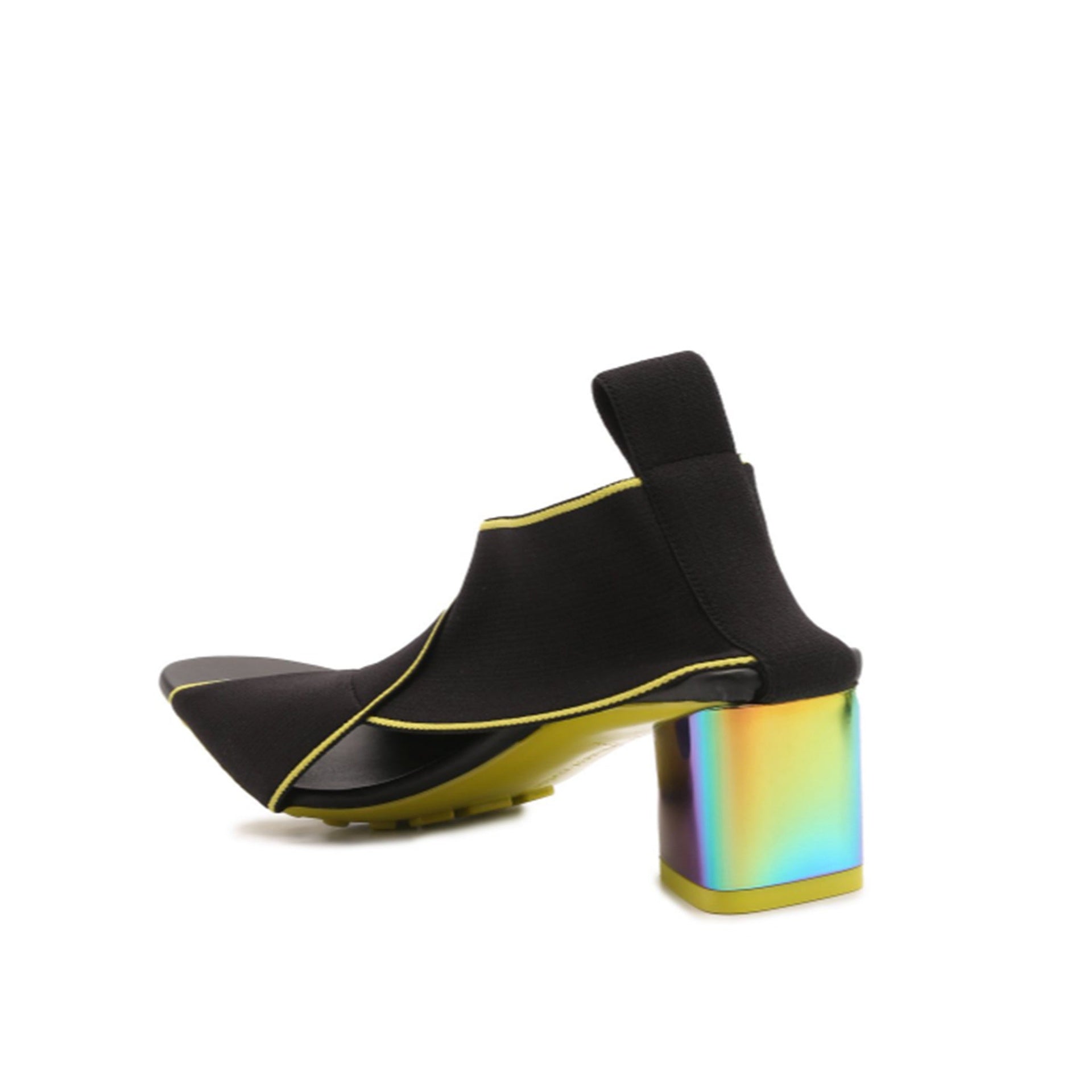 Flex Sandals Black Fabric