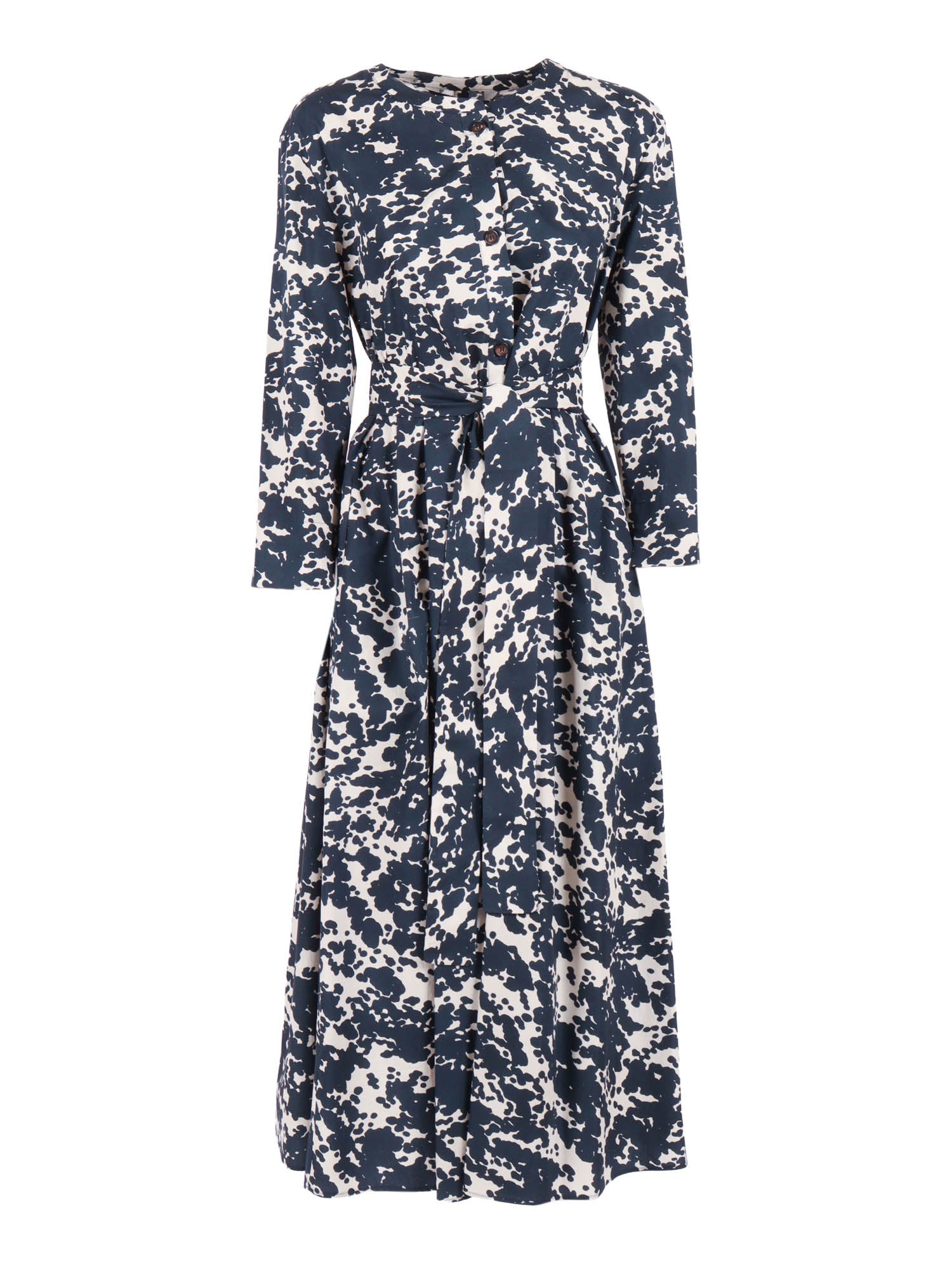 DRESS Blue Cotton Midi