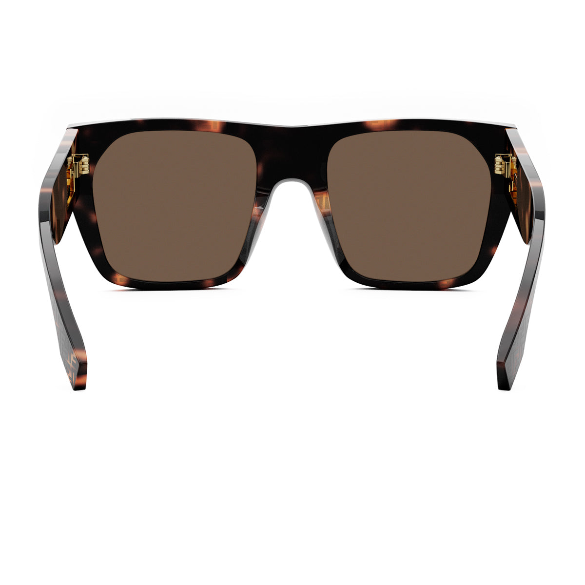 Fendi FE40124I Baguette 55e Marrone Acetate Occhiali Da Sole