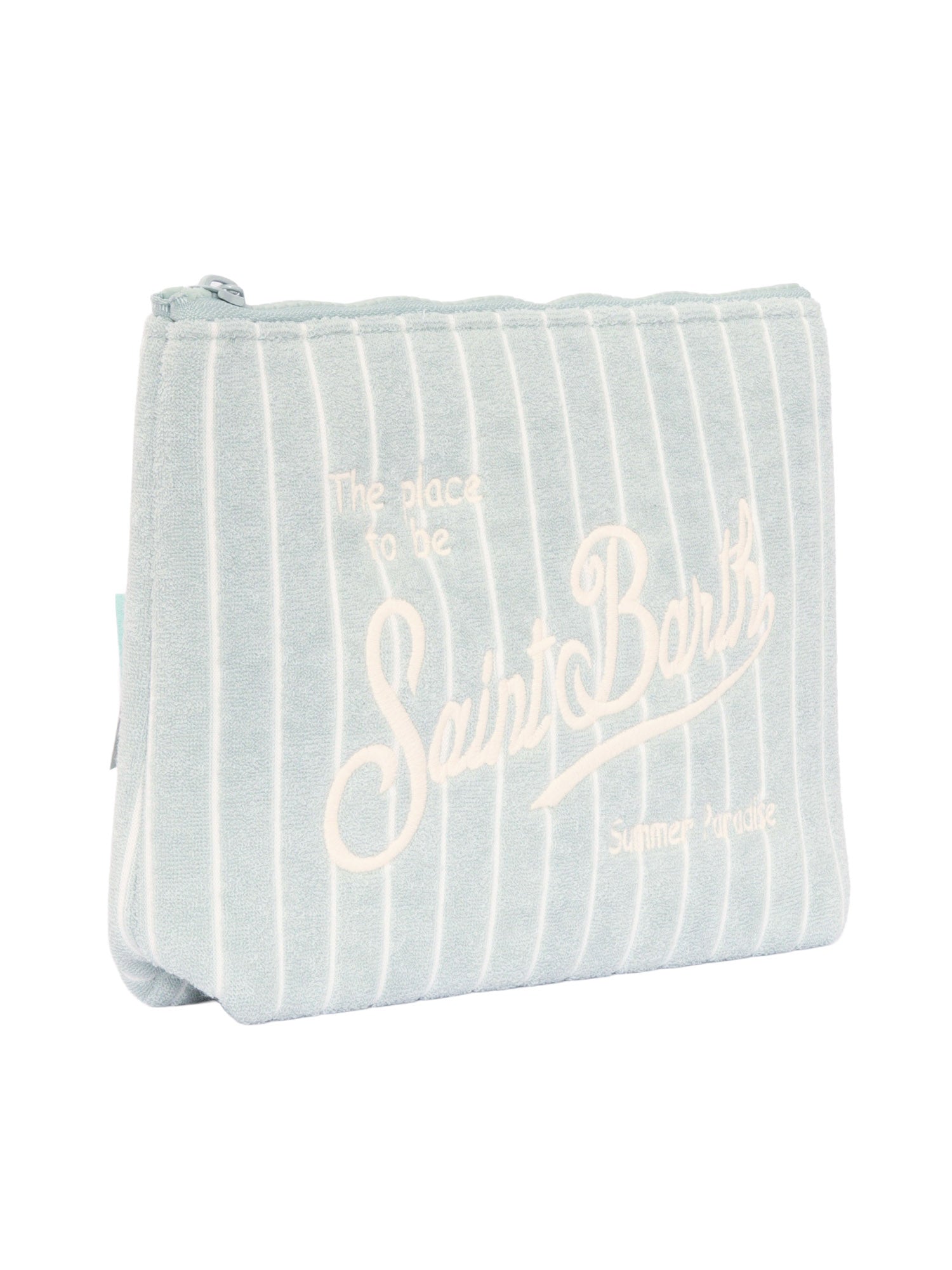 Aline Sponge-Terry Embossed Stripes Tiny V 53 Emb Light Blue Sbr Polyester Handbag