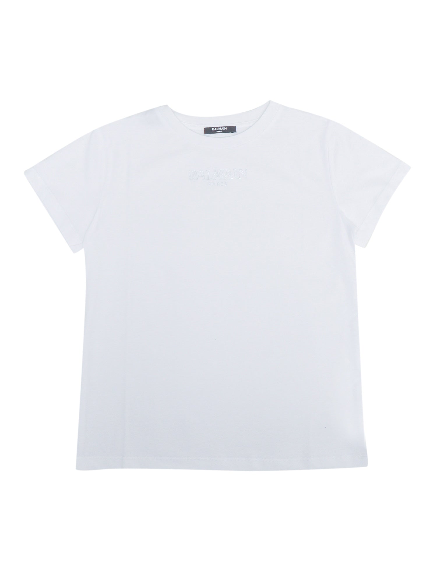 T-SHIRT-TOP White Cotton Short Sleeves T-shirt