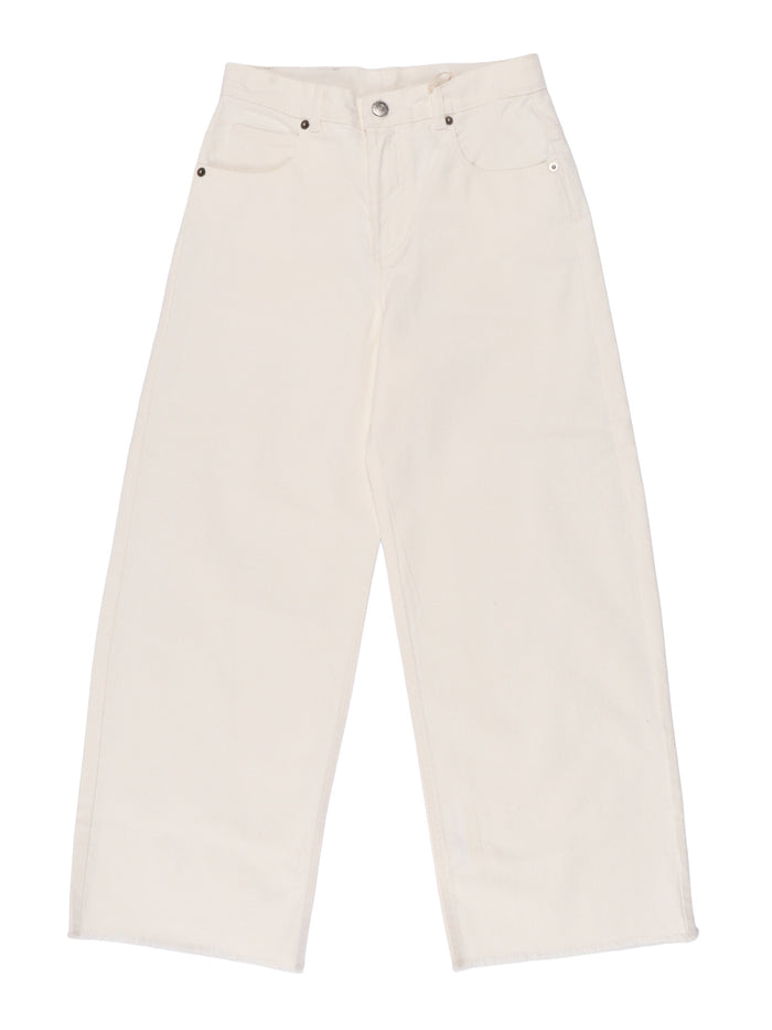 TROUSERS White Viscose Elastane Pant