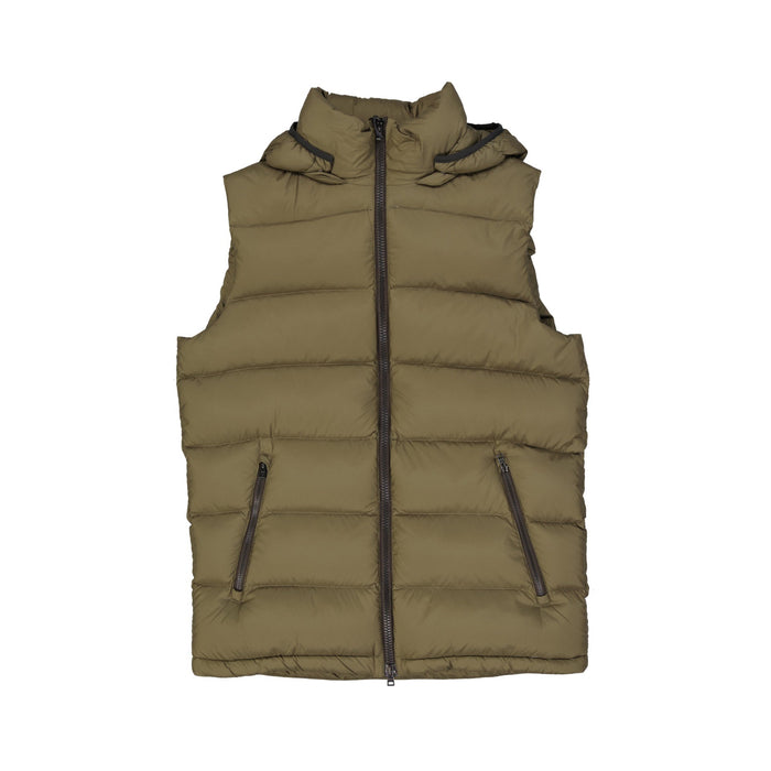 Herno Padded Gilet Green Polyamide