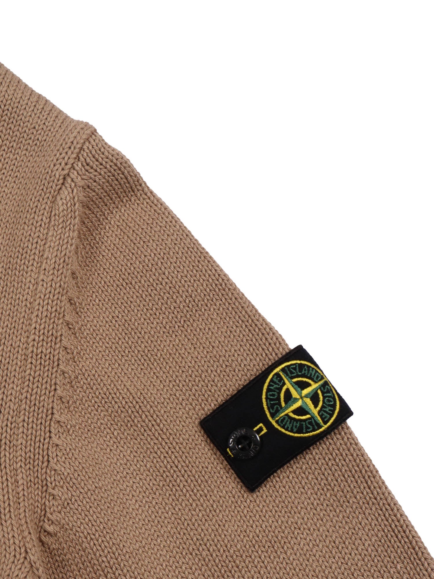 Sweater Beige Cotton Polyamide Crewneck