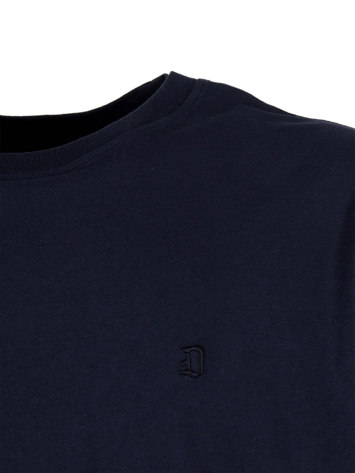T-SHIRT Blue Cotton Short Sleeves