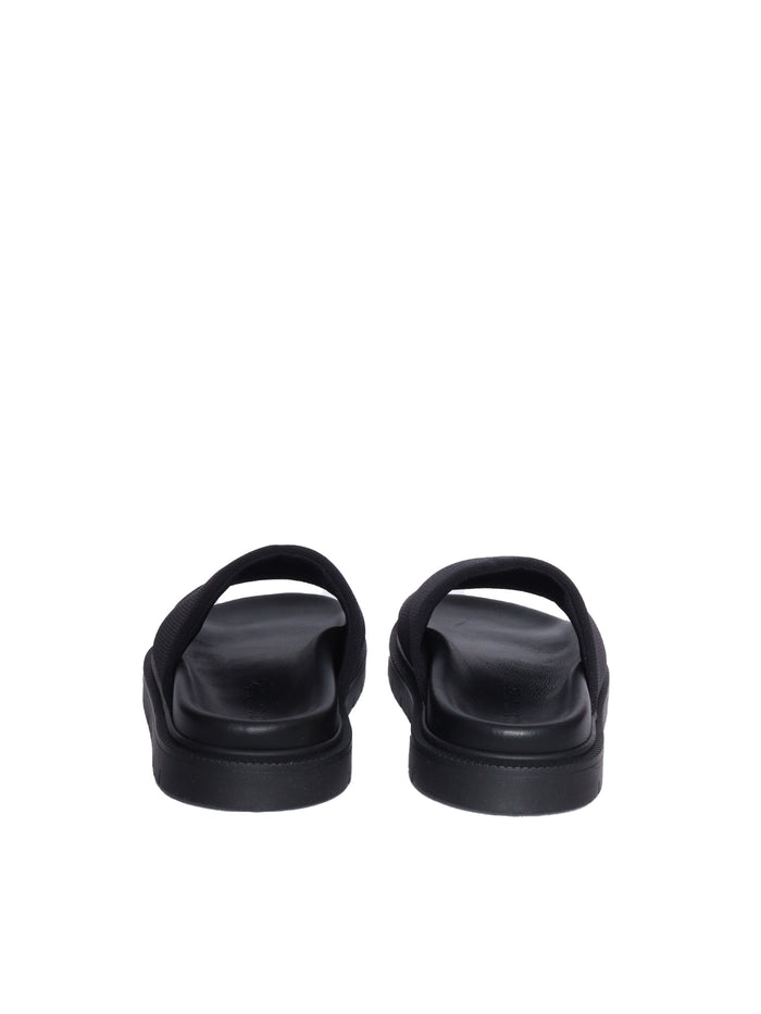 WOMAN SANDAL Black Textile Ciabattina