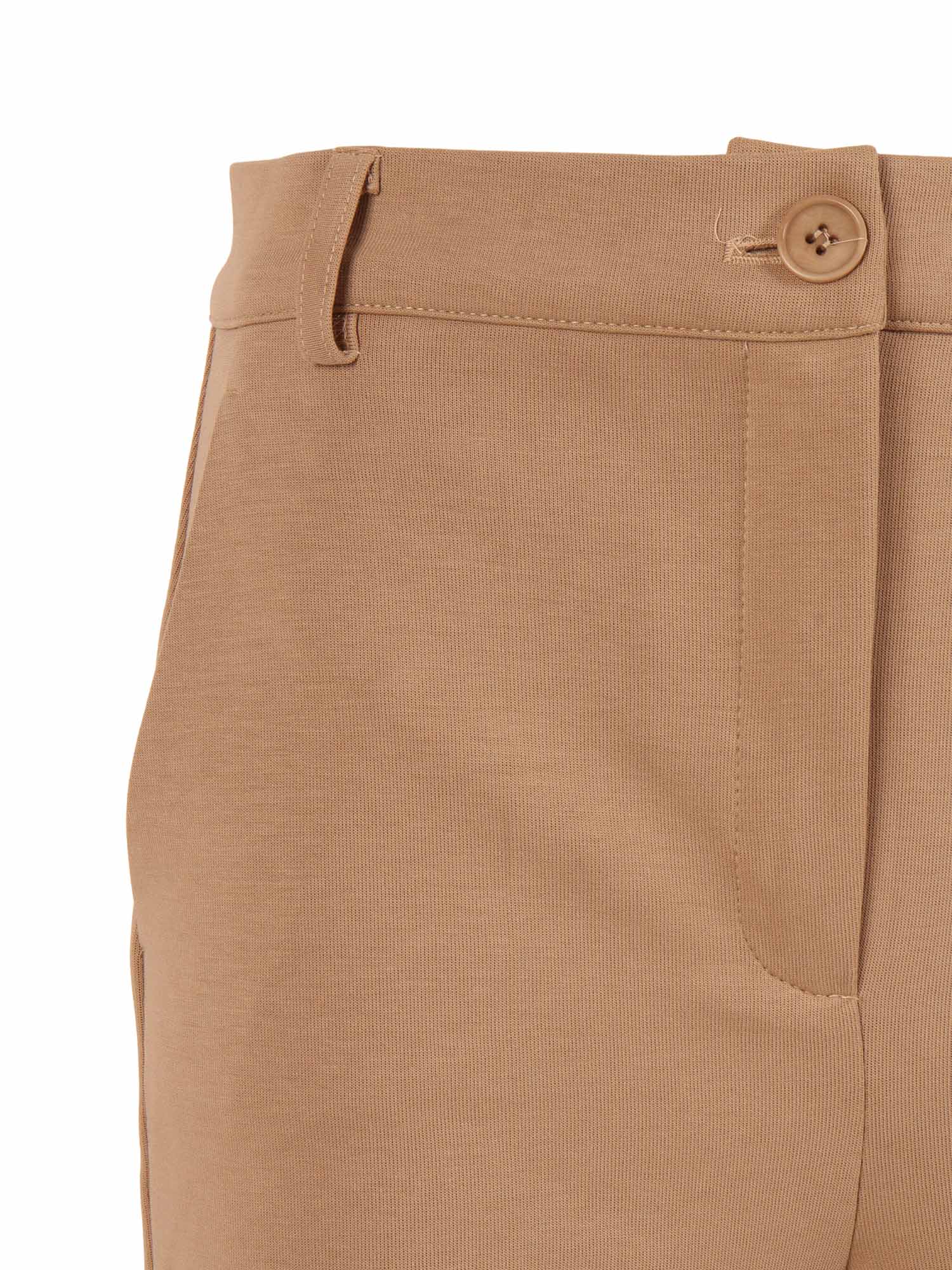 TROUSERS Brown Cotton Polyester Pant