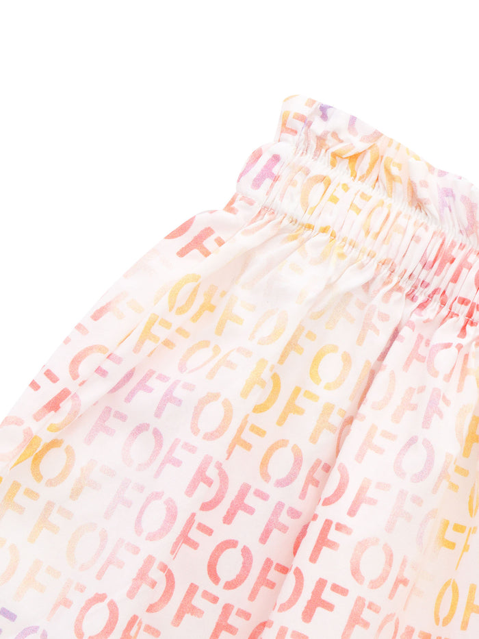 Skirt with logo Multicolor Cotton