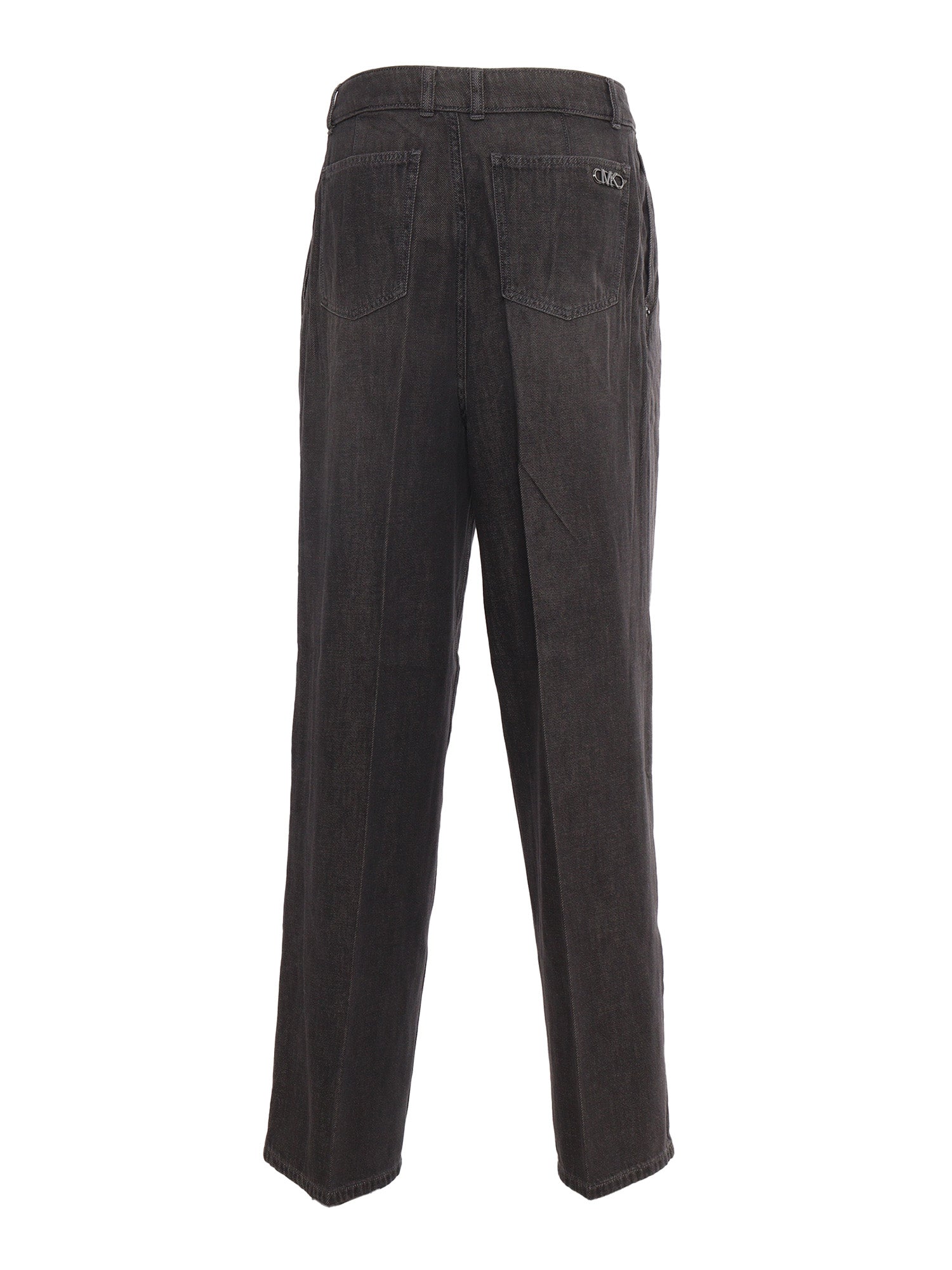 Pleated Trouser Jean Grey Cotton