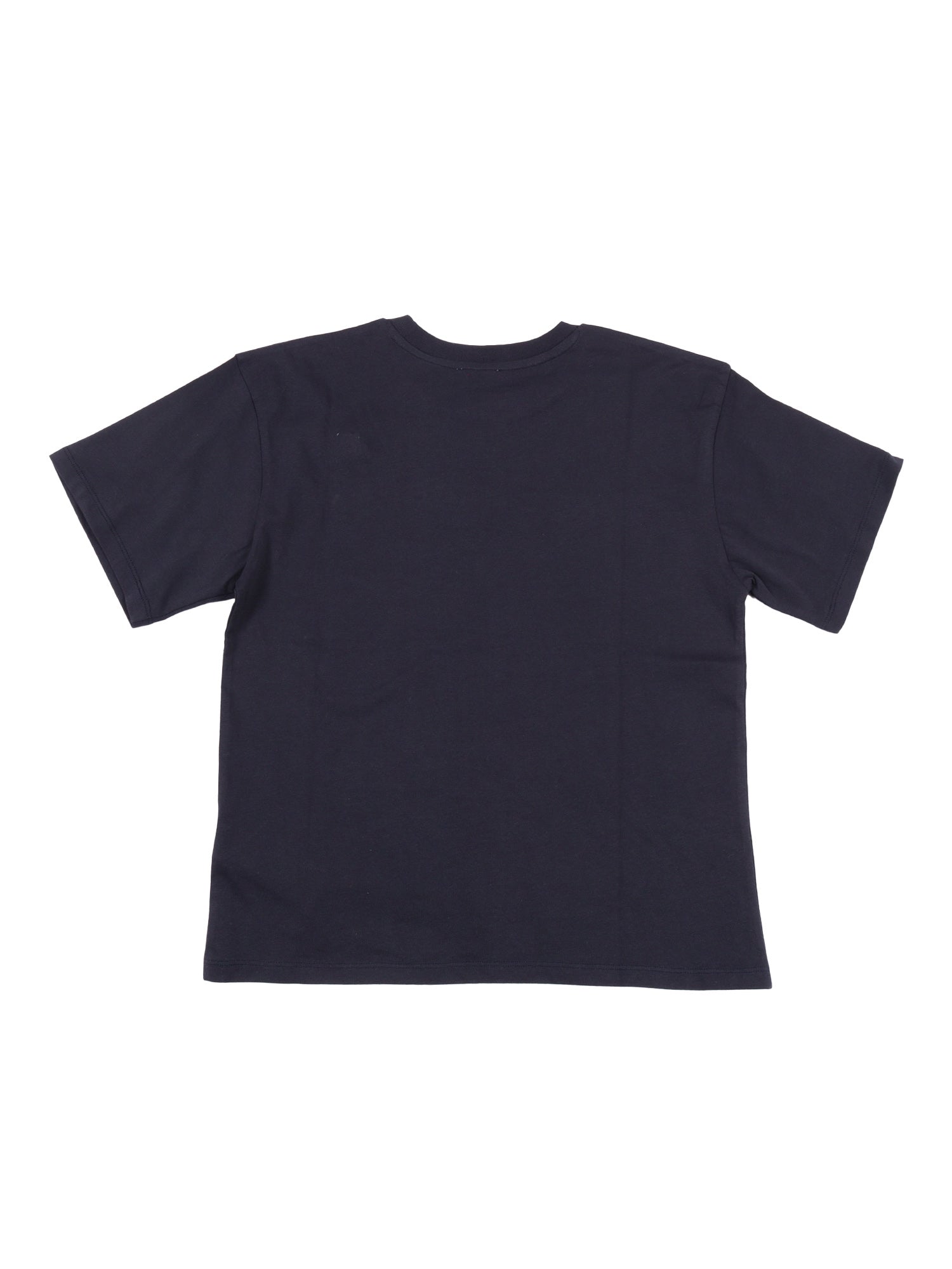 T-Shirt Blue Cotton Fabric 2 Short Sleeves