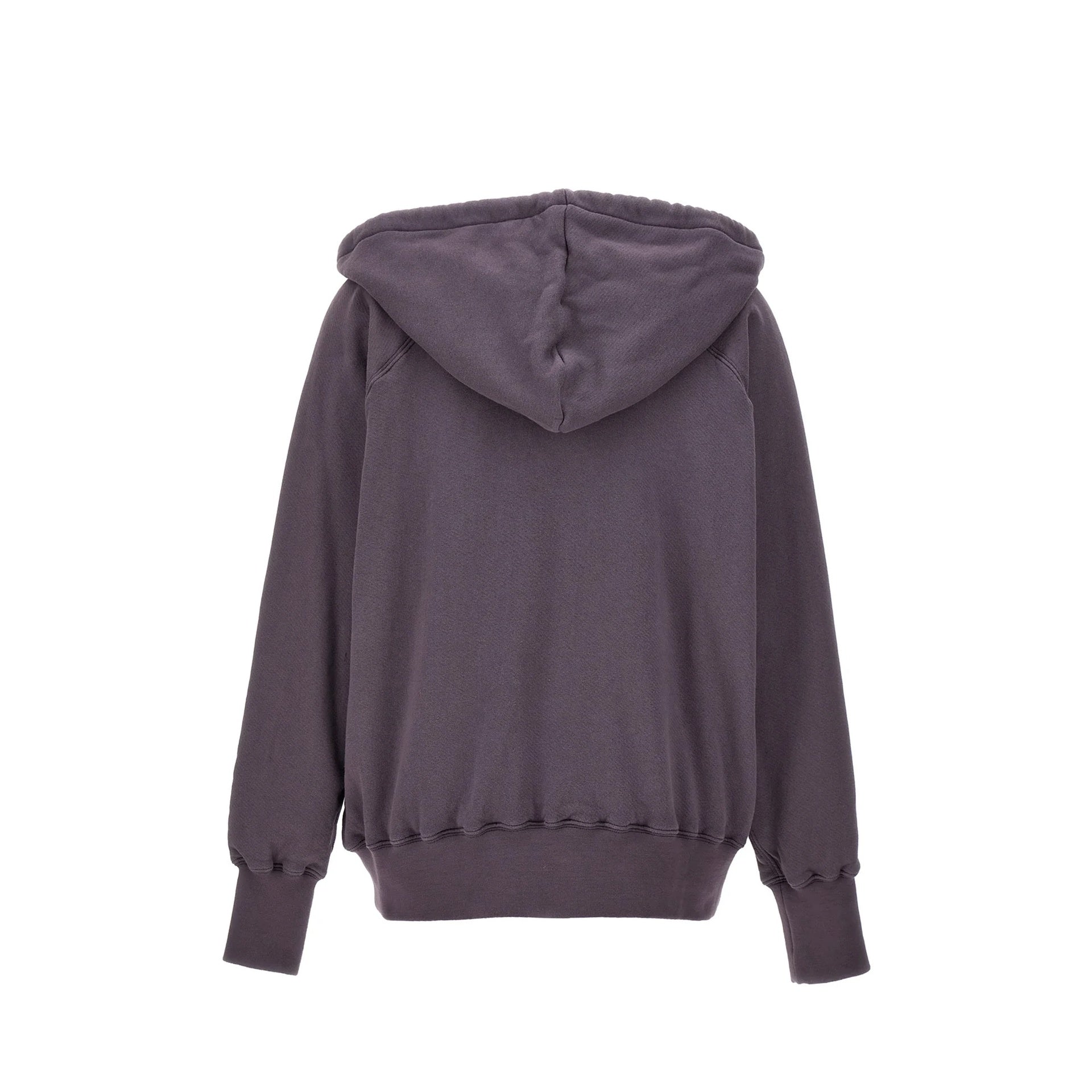 Cotton Hooded Sweatshirt Purple