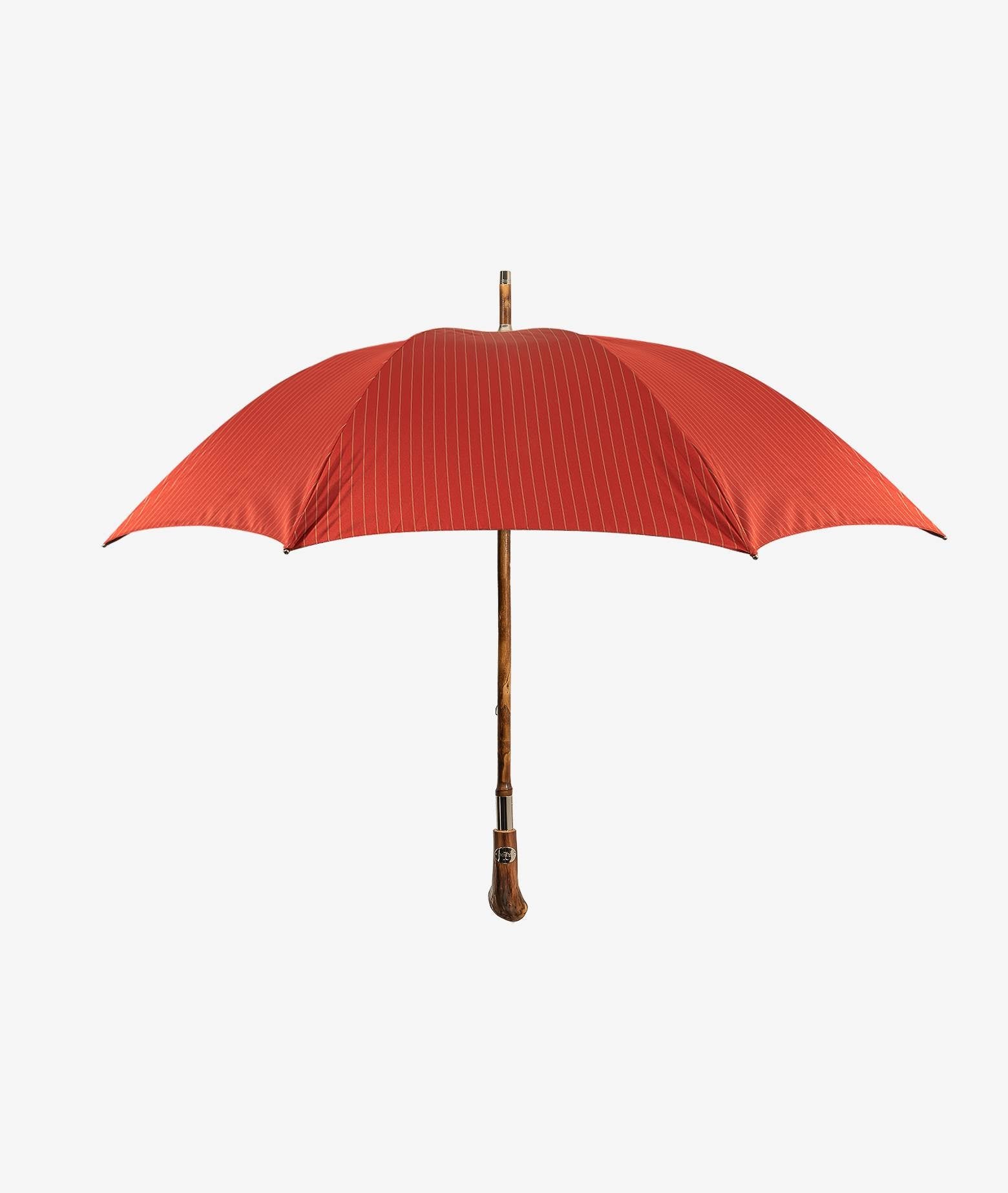 Umbrella Pic Nic Orange Chestnut Handle