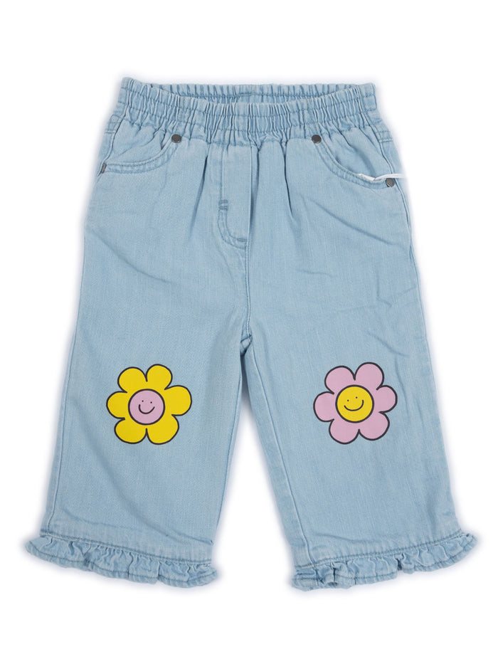 Trousers Light Blue Cotton Lining Jean