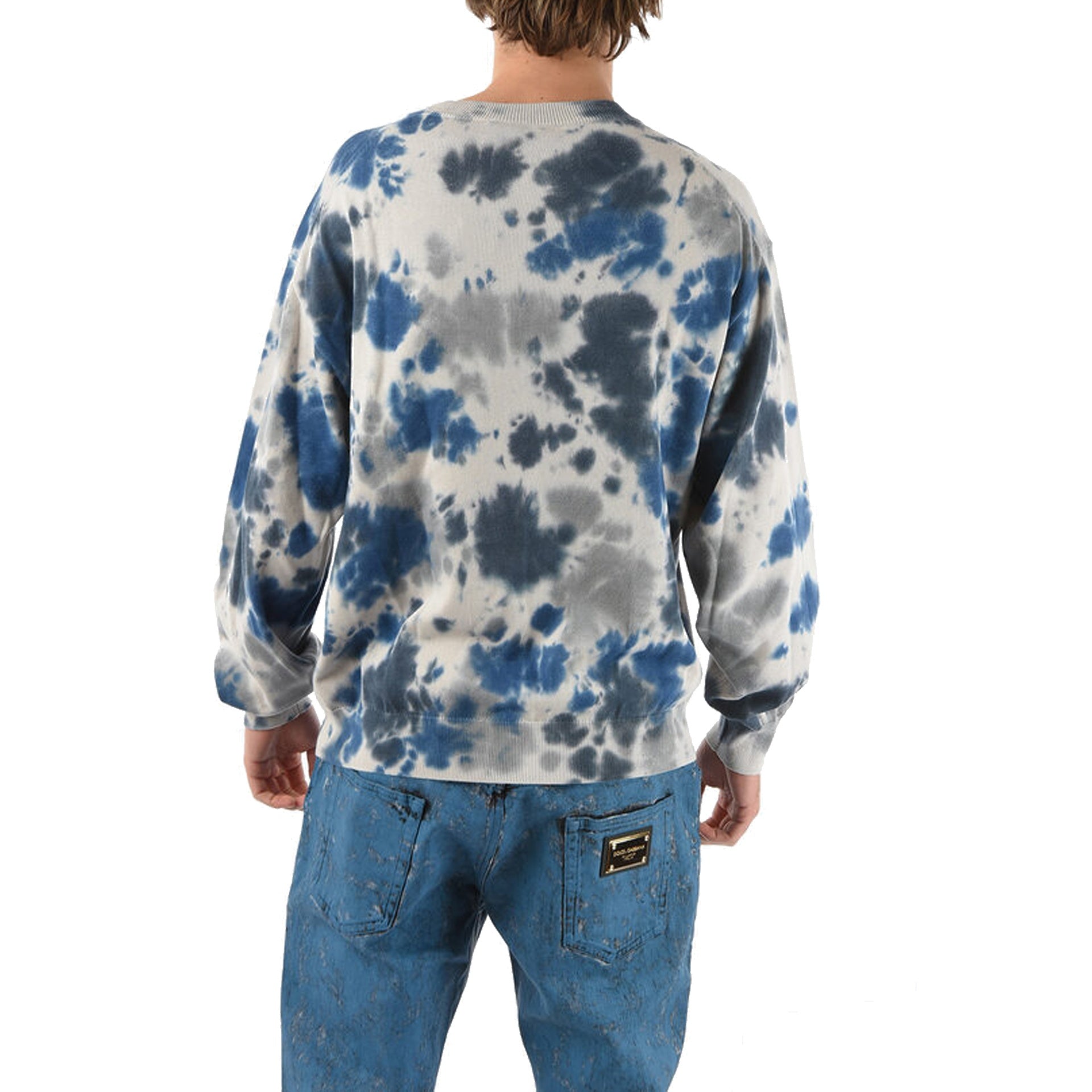Cotton Printed Sweater Gray