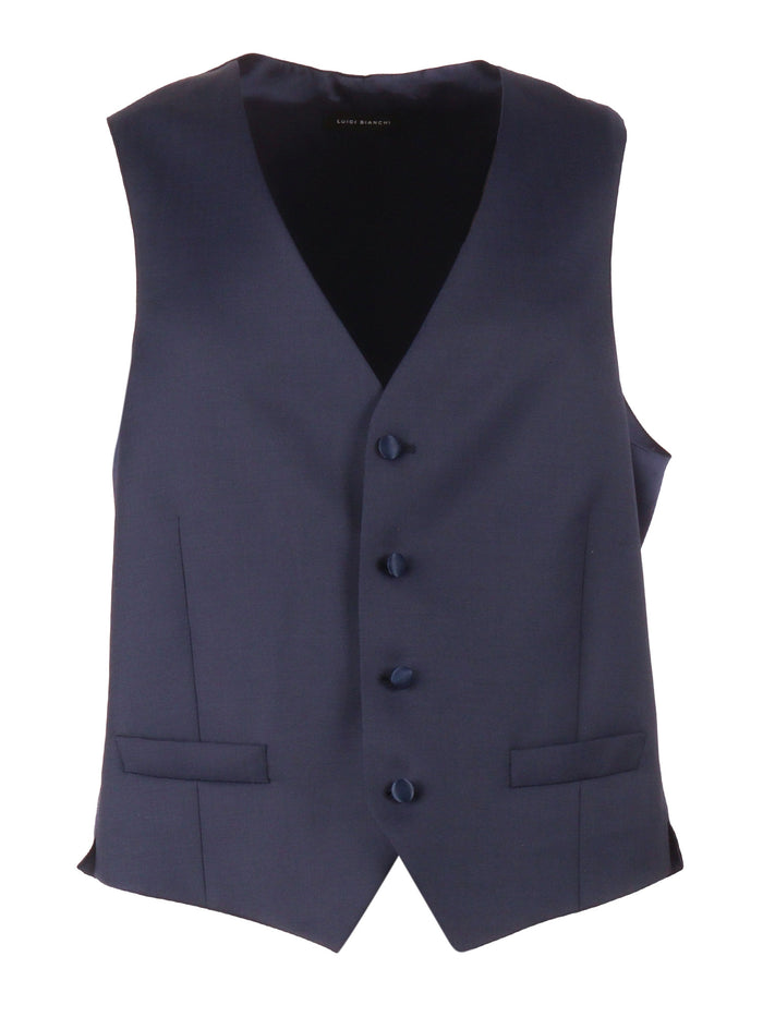 Vest Blue Virgin Wool