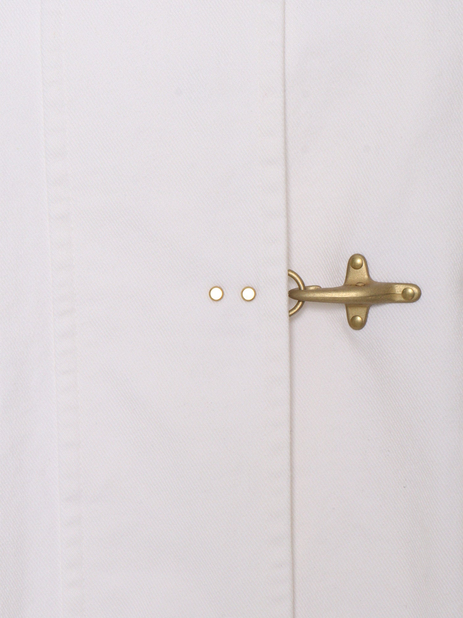MINI3GANCI COAT White Cotton Heavy Jacket