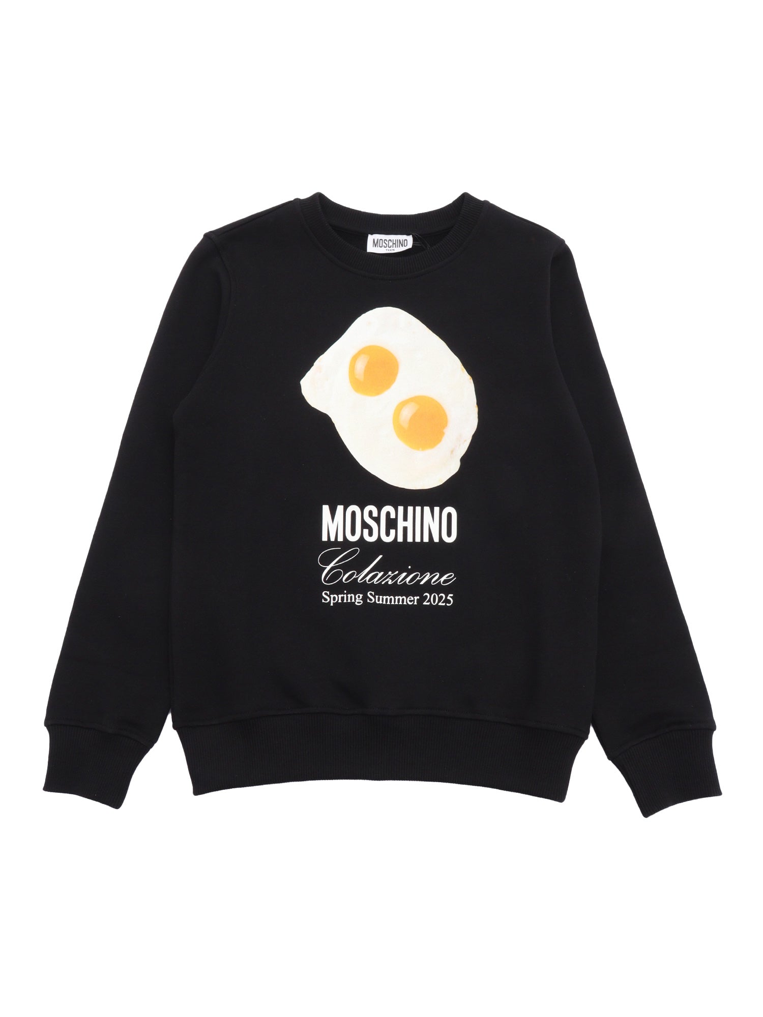 CREWNECK SWEATER Black Cotton