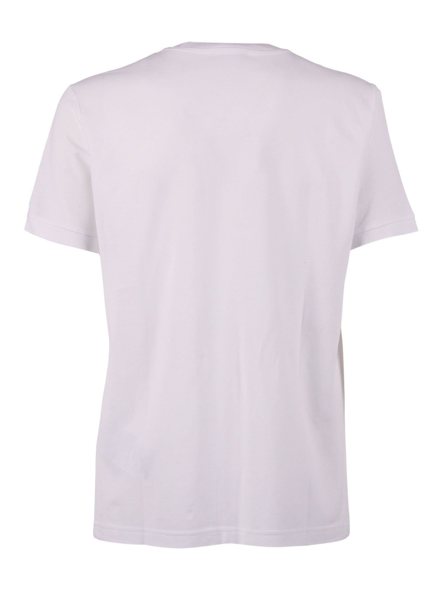 FAY PIQUET TINTO FROSTED T-SHIRT White Cotton Short Sleeves