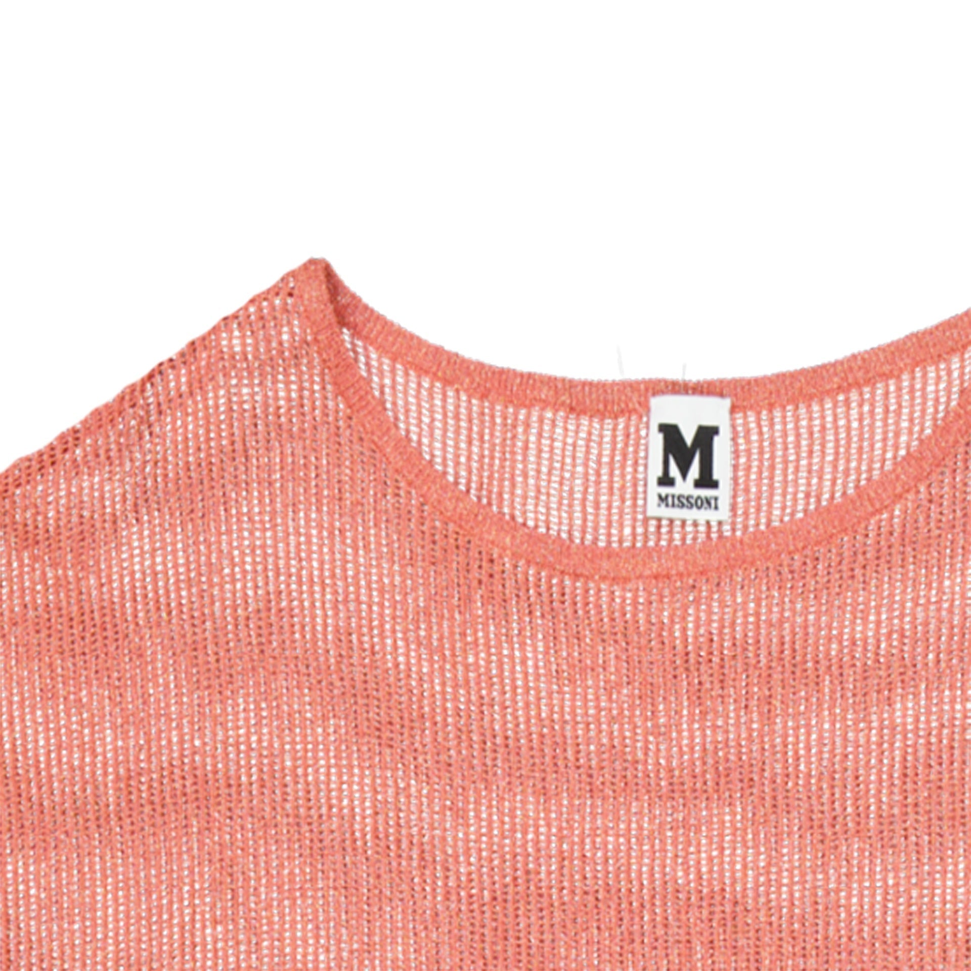 Missoni Semi-Transparent Sweater Pink Metallised Fiber Polyamide