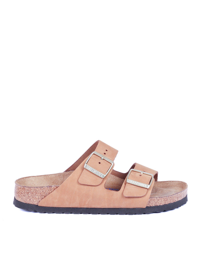 Arizona Sfb Mink, Nubuck Leather Pink Sole In Eva Sandal