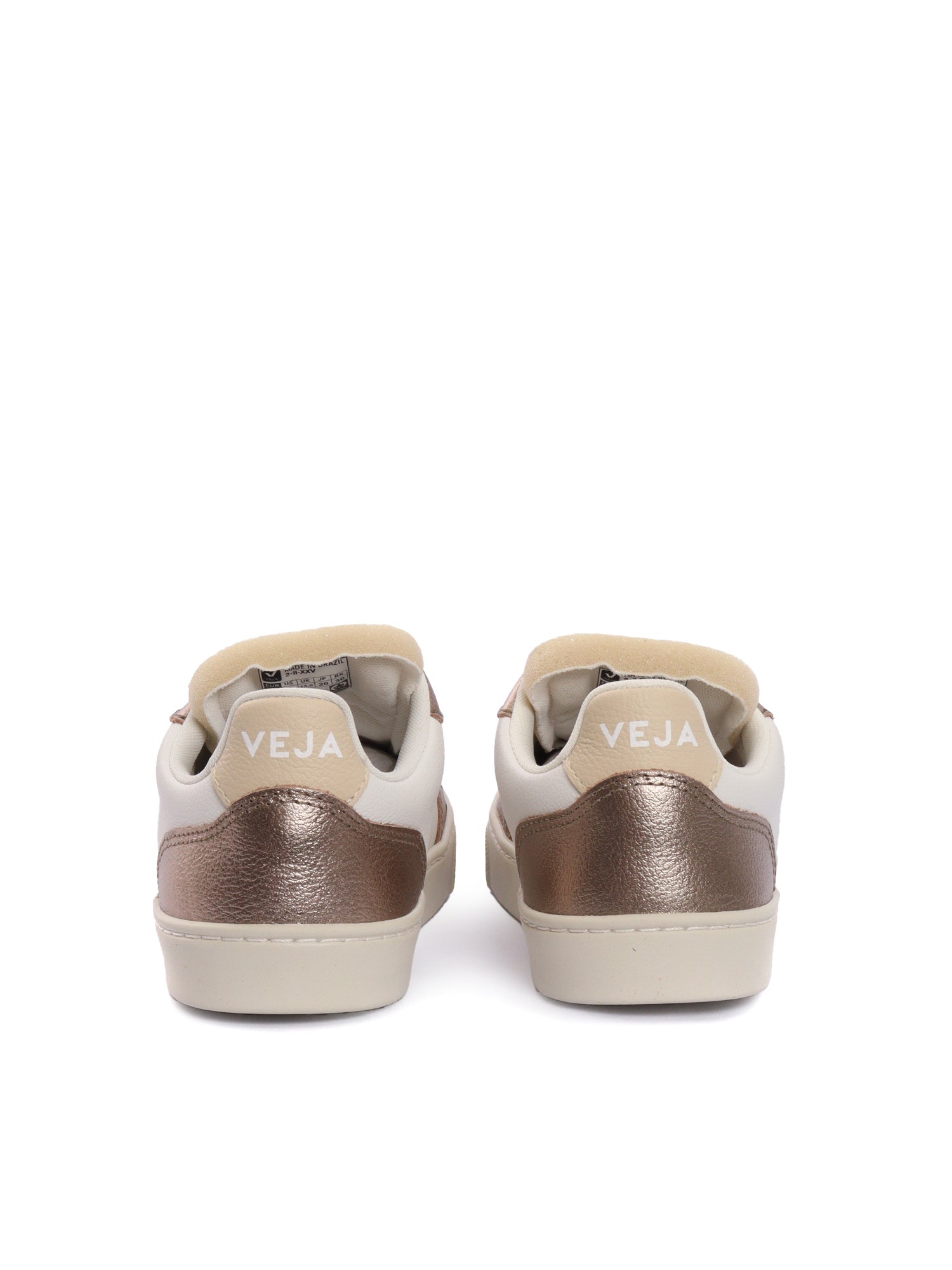 Small V-90 O.t. White_sable_bronze Sneakers White Kid