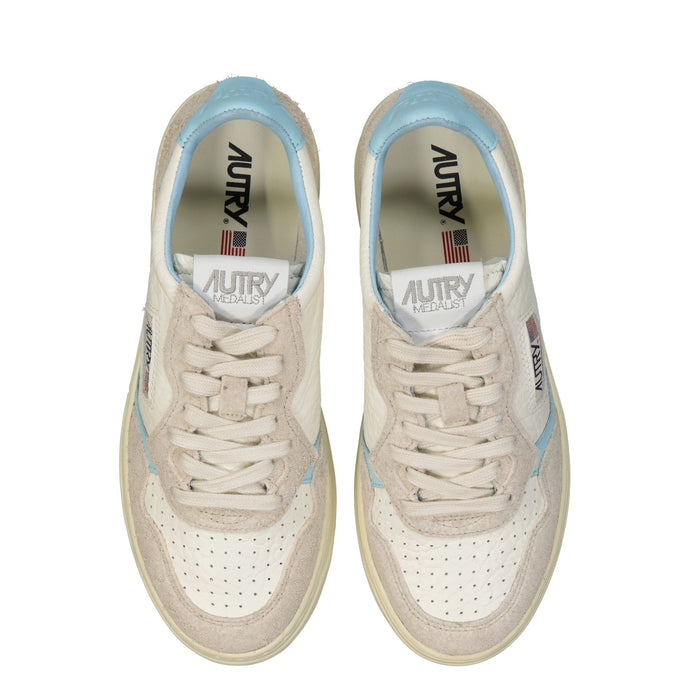 Autry Medalist Leather Sneakers White
